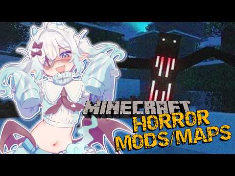 【TRYING MINECRAFT HORROR MODS/MAPS】I hope Herobrine doesn't get me【Maid Mint Fantôme】