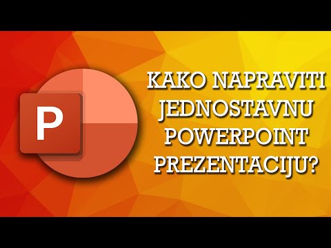 Video: Kako Napraviti Jednostavnu Prezentaciju