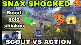 SNAX SHOCKED BY SCOUT SOLO CHICKEN 🥵😱|| SCOUT 1 VS 2 STE 😱🥵 INTERNATIONAL GOD 🥵#pmwl #scout