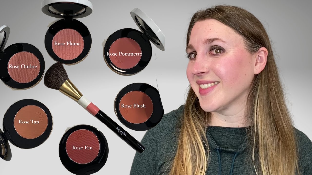 HERMES ROSE BLUSH SWATCHES | Part 1: 6 Shades Demo - youtube