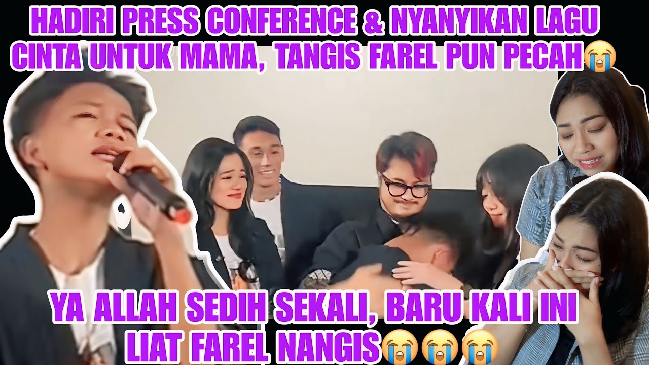 😭PECAH TANGIS FAREL PRAYOGA SAAT MENYANYIKAN LAGU “CINTA UNTUK MAMA” DIACARA PRESS CONFERENCE