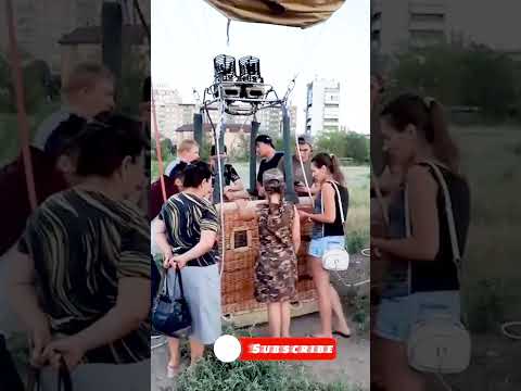 Полет на воздушном шаре в Экибастузе #shorts