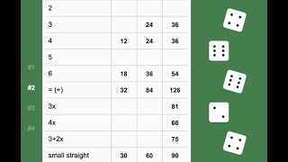 Breaking 1300 at Triple Yahtzee on Playok
