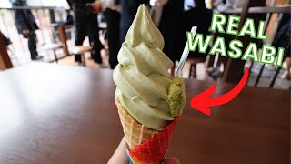 Exploring Wasabi Farm and WASABI FOOD in Nagano, Japan (A Wasabi Ice Cream !?) screenshot 5