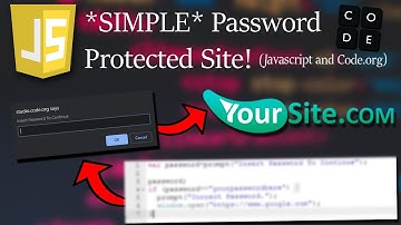 How To Make A Simple PASSWORD PROTECTED Site With Javascript and Code.org