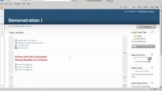 Moodle Choice Activity