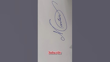 Martin name signature... #drona calligraphy #shorts#signature#style#