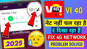 Vi Edge Network Problem 2025 | Vi Network Problem Solution 100% | vi 2G to 4G settings 2025 😍