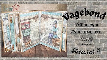Tutorial 4/8 Stamperia Vagebond Mini Album 8x10 ( special thanks to www.scraphut.nl )