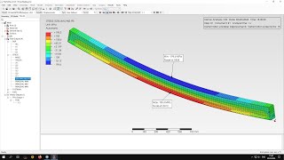 Structure analyses of an I-beam in PrePoMax