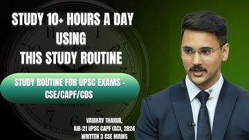 BEST DAILY STUDY ROUTINE FOR UPSC EXAMS || STUDY 10+ HOURS WITH THIS ROUTINE