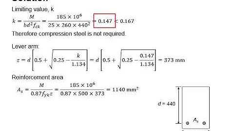4.6 Example 1: Singly reinforced concrete beam
