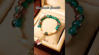 Glass beads Bracelet DIY ✨ #shortsfeed #shorts #diy #bracelet