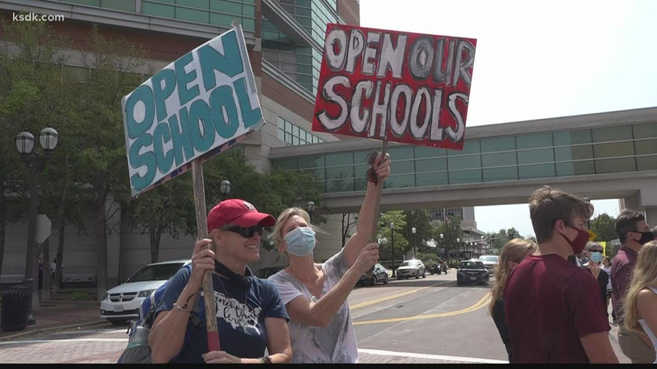 Protests for St. Louis County youth sports continue YouTube