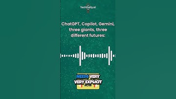 ChatGPT, Copilot, Gemini — 3 AI titans shaping 3 possible futures