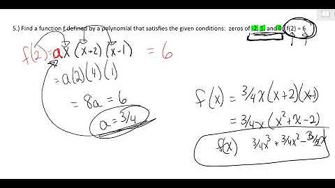 12.2 Zeros of Polynomial Functions (Video II)
