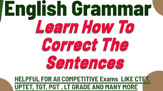How to Correct The Sentences in English Grammar I English Grammar by Swati Sharma screenshot 5