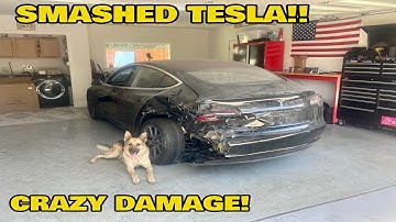 I bought a SMASHED Tesla Model 3 off Copart and I will REBUILD it!