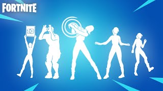 Top Legendary Fortnite Dances With The Best Music! ( Dancin' Domino, Perfect Score, Get Griddy )