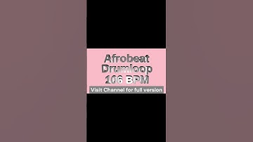 Afrobeat Drum Loop 106 BPM #shorts