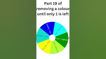 Removing the colour the wheel lands on until 1 winner is left. Part 19