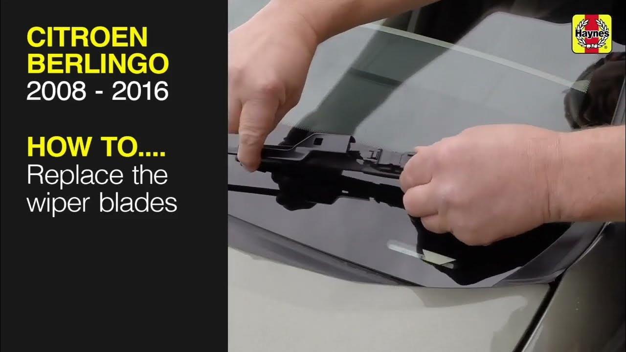 How to Replace the wiper blades on a diesel Citroen Berlingo 2008