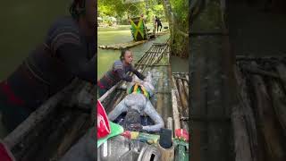Bamboo Rafting with Full Body limestone Massage  for my distinguished client #jamaica #rafting 