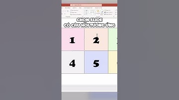 TẠO GAME Ô SỐ CÂU HỎI TRONG POWERPOINT #fptshop #shorts