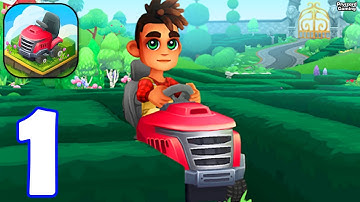 Mowing Mazes - Gameplay Walkthrough Part 1 Garden 1-3 Cutting Grass PuzzleMow My Lawn - Android Game