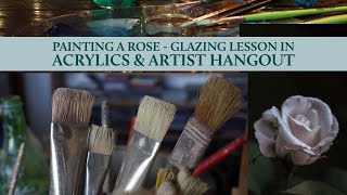 Glazing a rose Part 2 - Livestream & Artist Hangout