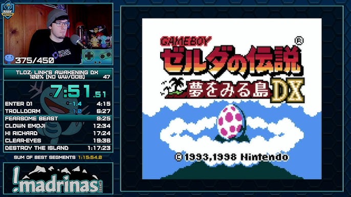 WR - Zelda: Link's Awakening - Any% Glitchless Speedrun in 1:38:18 