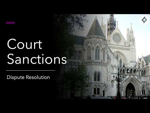 Court Sanctions | Dispute Resolution | SQE Prep