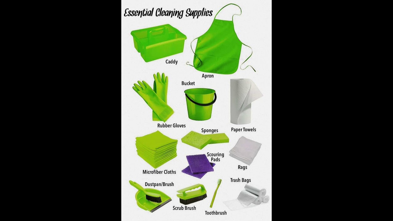 Cleaning supplies names 