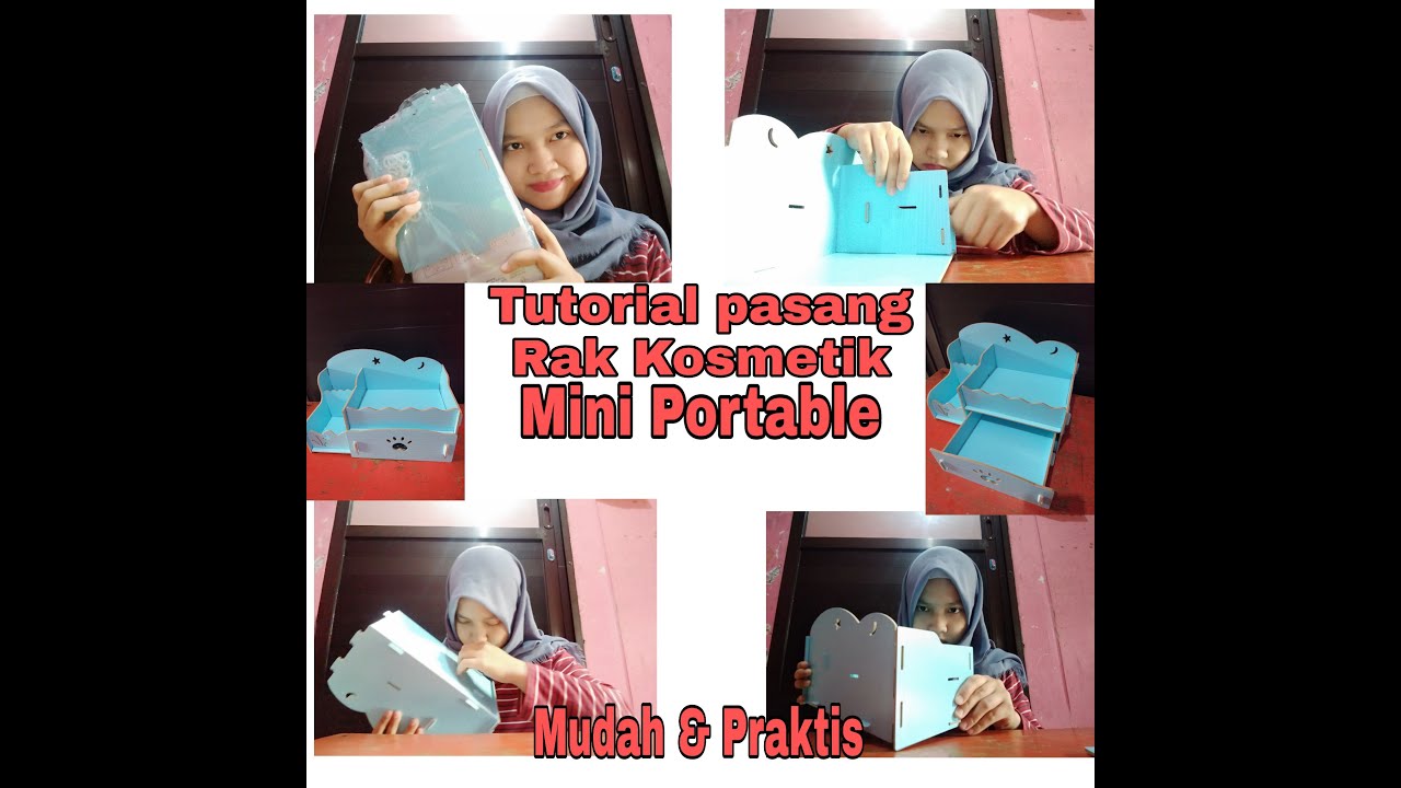  Rak  Kosmetik  Mini  Portable Tutorial atau Cara Mudah 