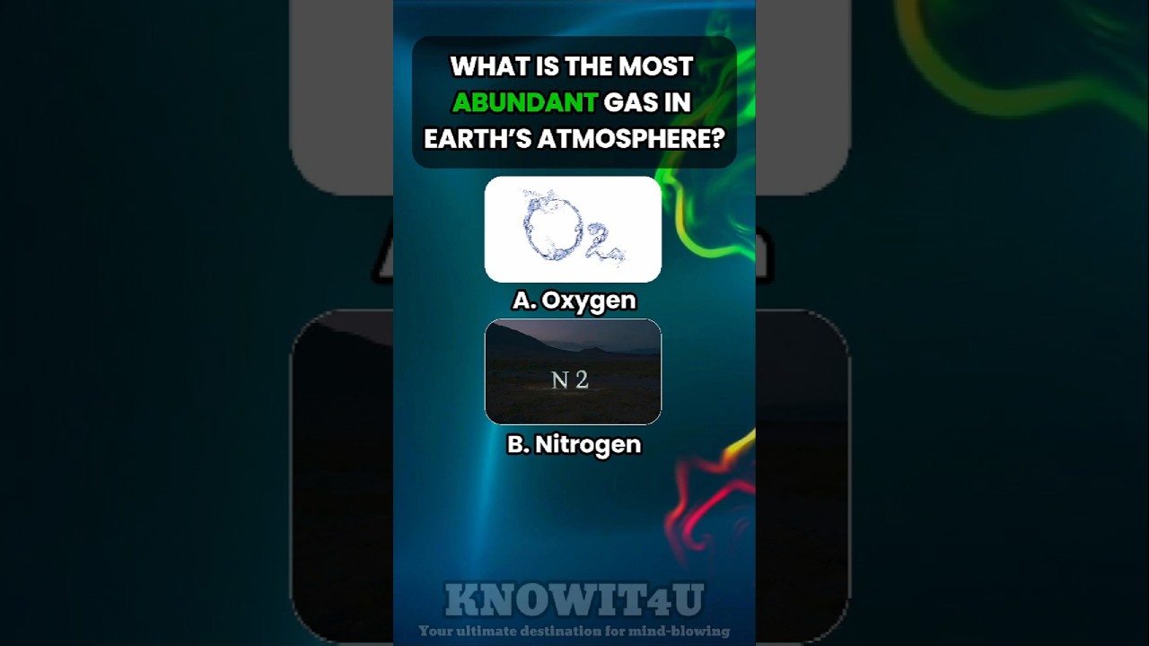 🌍🌫️❓ Science Challenge: Which Gas Makes Up Most of Earth’s Atmosphere? 