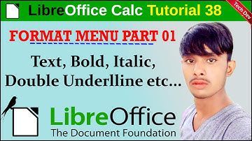 LibreOffice calc tutorial 38 format menu part 1 || in hindi || by dev || technical dev