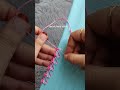 One easy hand made embroidery lace idea with a stunning design #sewing #shortvideo #diy #embroidery