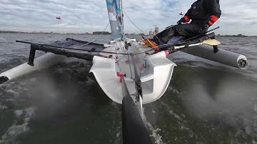 Weta Trimaran Sailing in Holland