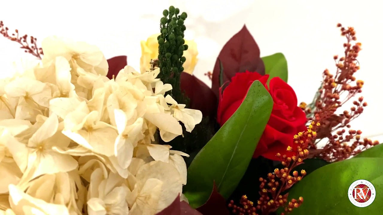 Composizione floreale - Auspicio - Fiori Stabilizzati