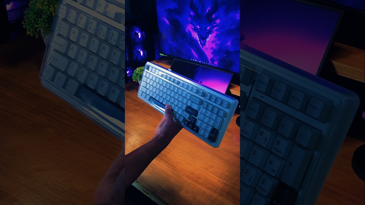 Unboxing Teclado Mec&acirc;nico Aula F99 com aba num&eacute;rica