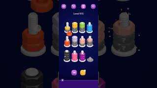 Nut Sort Level 572 Walkthrough | Nuts — Color Sort 572 solution