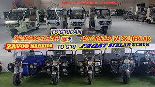 JINGPEN, ALP MOTORS, BODO- ARZON SIFATLI DOIMO ORIGINAL MOTOROLLER SKUTERLAR ZAVOD NARXIDA14.02.2026