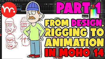 Designing, Rigging and Animating a Character for Moho 14. Part 1 - Design.