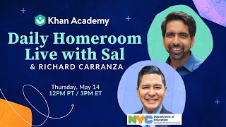 Daily Homeroom Live with Sal: Thursday, May 14