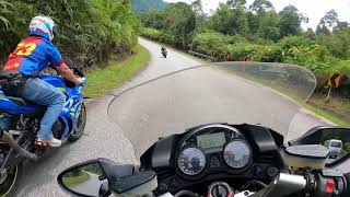 BTIC downhill | GTR 1400 chasing Z900 | GoPro Hero 9|