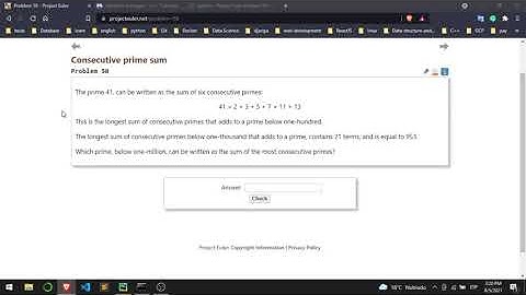 Solving Project Euler problem | Python | Project Euler