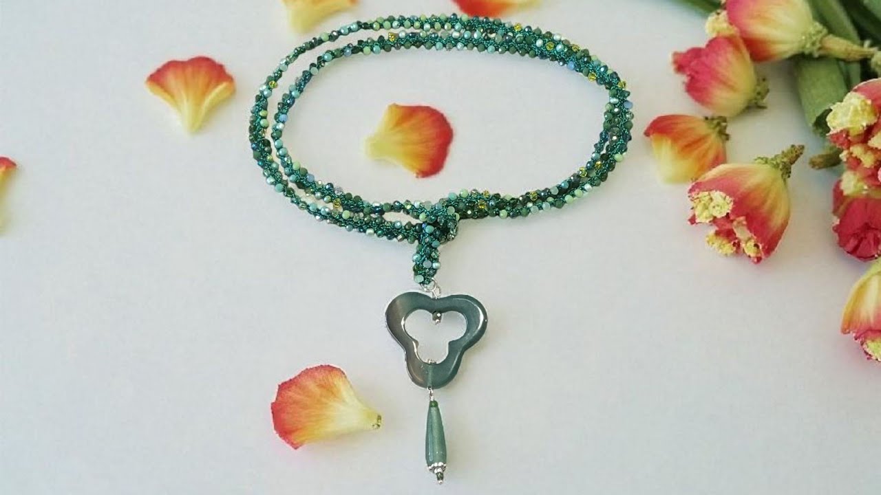 ALICE Sciarpa di cristalli Verdi 