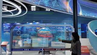 OLED 3D Interactive Projection LCD Display Touch Screen Teaching 2mm finger touch for Memorial Hall