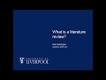 What is a literature review