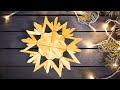 Strohsterne Basteln Anleitung | DIY Weihnachtssterne aus Stroh | Weihnachtsdeko Selber Machen 🎄